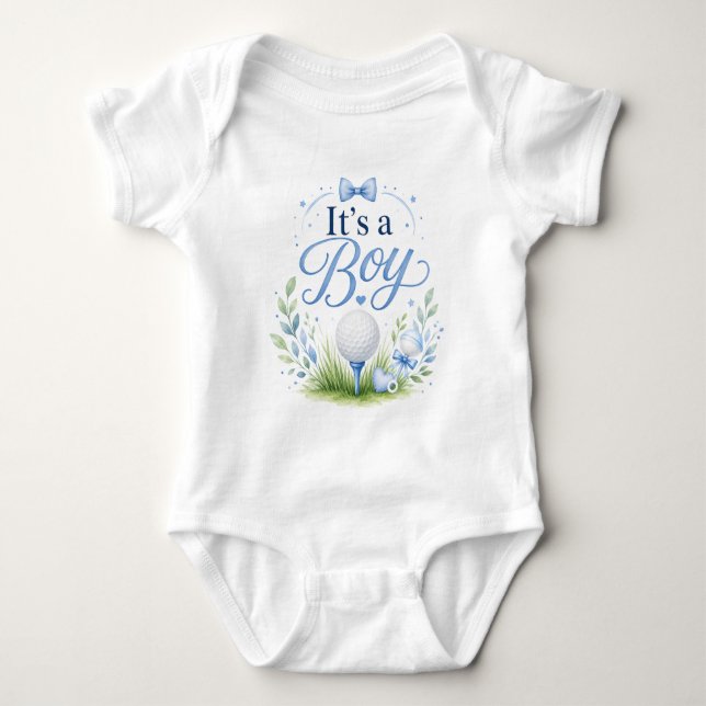 Body Thème golf pour bébé garçon pour petit golfeur (Devant)