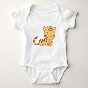Body Tigre CUB de sourire mignon fait sur commande de
