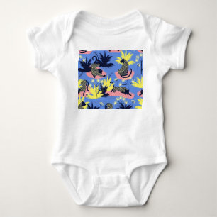 Body Tigre géométrique, léopard : motif pour enfants.
