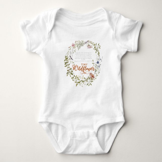 Body Tiny Wildflower | Girl 1st Birthday (Devant)