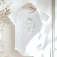 Toile de Jouy vintage Cheval à roche Sage Green