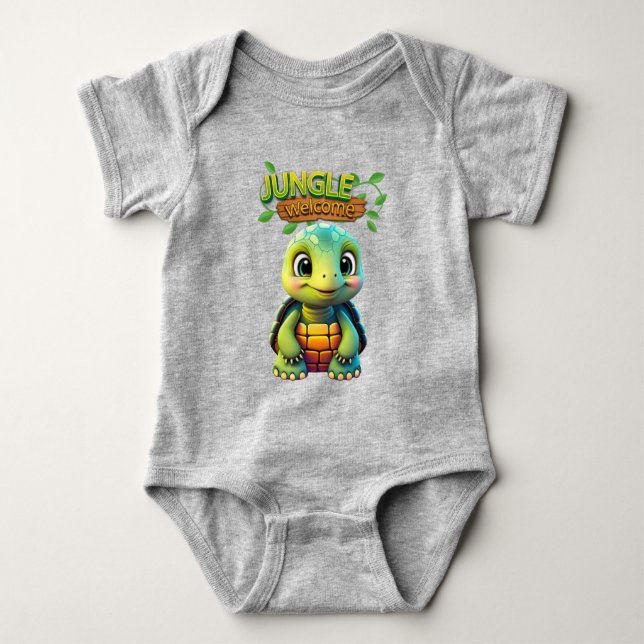 Body Tortoise mignonne Tortue Bébé Tortue Forêt Faune � (Devant)
