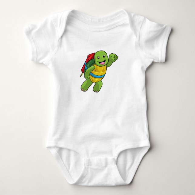 Body Tortue au volant avec fusée (Devant)