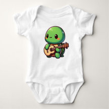 Tortue Chibi Jouer de la guitare