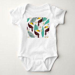 Body Toucan Orchid Vintage Palm Motif