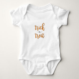 Body tour ou friandise halloween orange noir simple