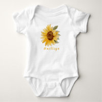 Tournesol Imprimer Nom personnalisé Cute Morden