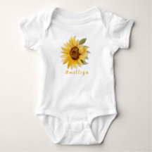 Tournesol Imprimer Nom personnalisé Cute Morden