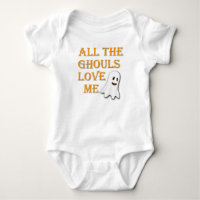 Tous Les Gouls Aiment Moi Ghost Orange Baby Outfit