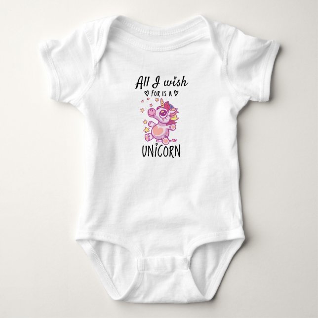 Body Tout ce que je souhaite est une Licorne (Devant)