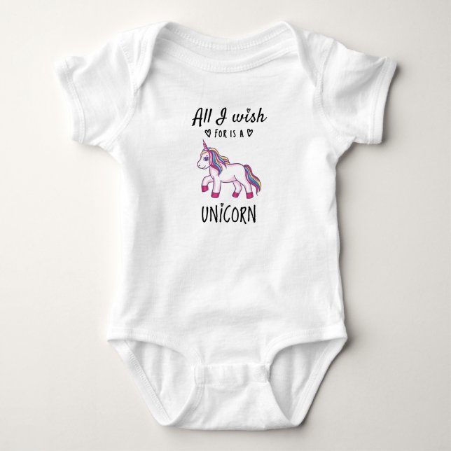 Body Tout ce que je souhaite est une Licorne (Devant)