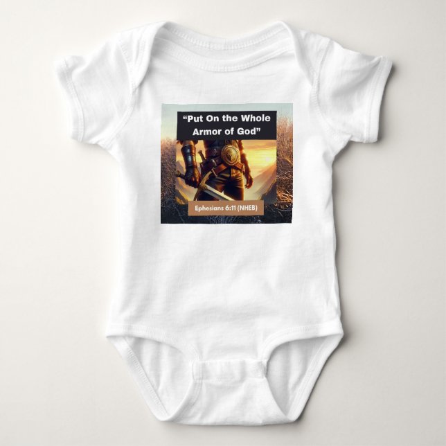 Body Toute l'armure de Dieu - Costume de bébé Jersey (Devant)