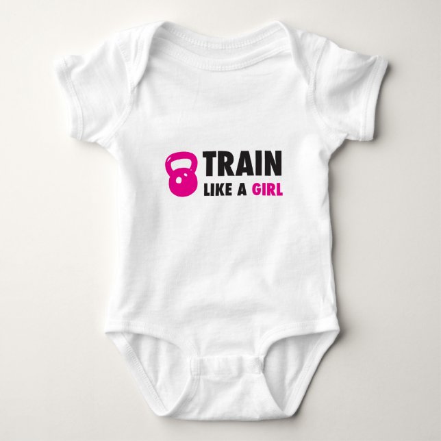 Body Train Comme Une Fille Avec Kettlebell (Devant)