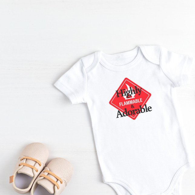 Body Très inflammable et adorable (Highly Flammable & Adorable Baby Bodysuit)