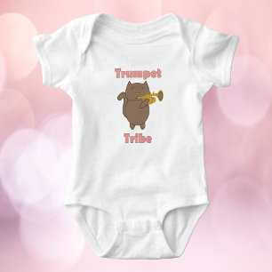 Body Tribu de la Trompette Chat Mignon Rose