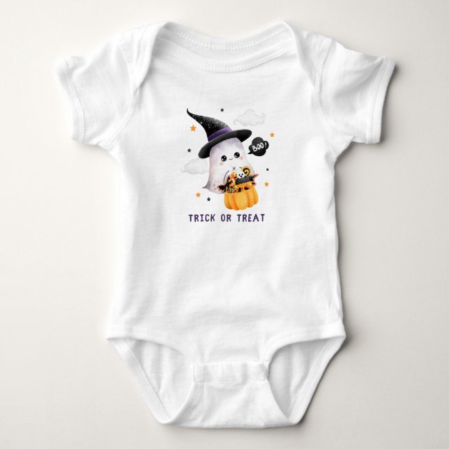 Body Trick ou traiter T-shirt bébé (Devant)