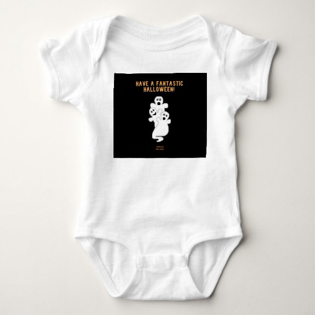 Body Trickster Ghosts Baby Jersey Bodysuit (Devant)