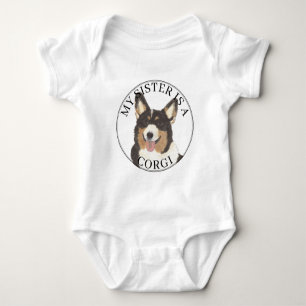 Body Tricolore Corgi à tête noire Grande Sœur