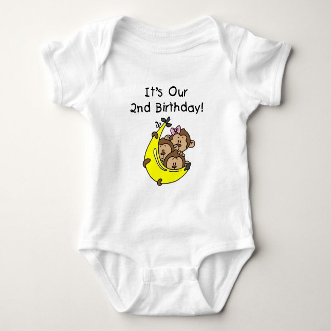 Body Triplets 2e - Deux garçons / Un tee-shirt fille (Devant)