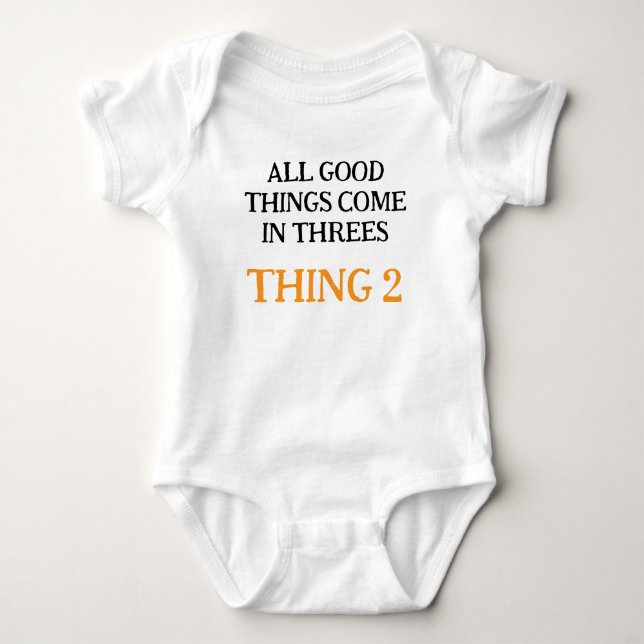 Body Triplets Bébés, Triplets Drôle Idée Cadeau, Neutre (Devant)