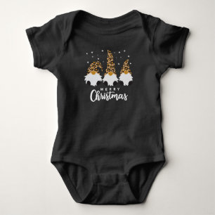 Body Trois Gnomes Avec Léopard Plaid Gnome Noël