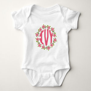 Body Trois lettres Monogramme IVY - Nom de la fille