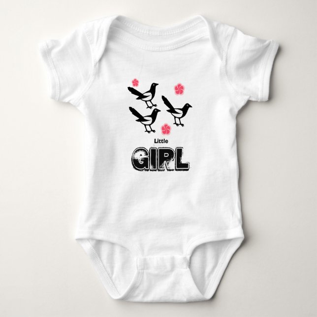 Body Trois magies petite petite fille bodysuit vest ros (Devant)