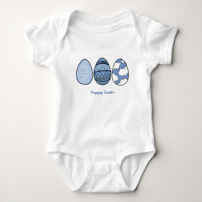 Body Trois oeufs bleus, Joyeuses Pâques (Devant)