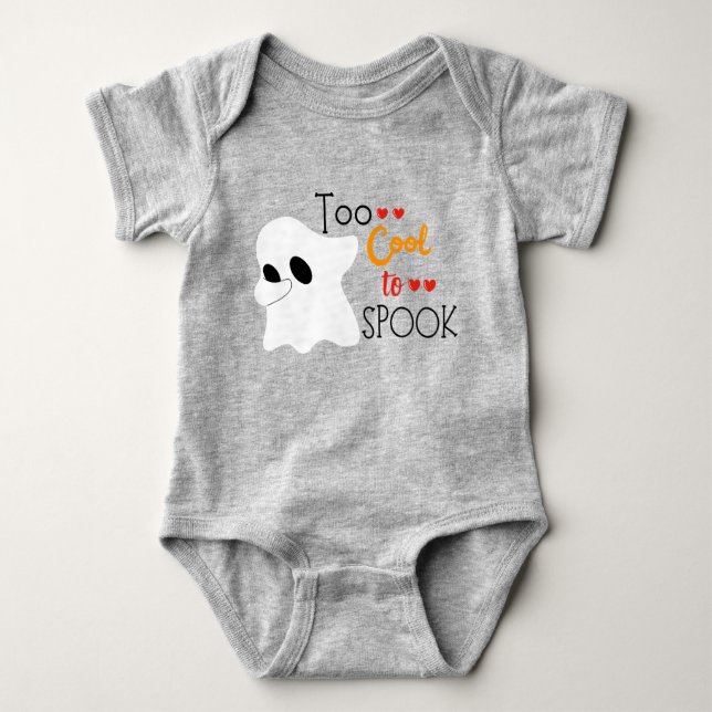 Body Trop Cool Pour Parler | Bodysuit pour bébé d'Hallo (Devant)