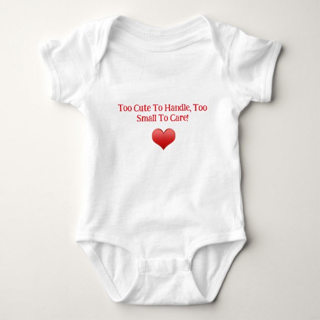 Body Trop mignon à manipuler - Bodysuit bébé (Devant)