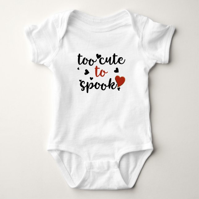 Body trop mignon pour Halloween effrayant (Devant)