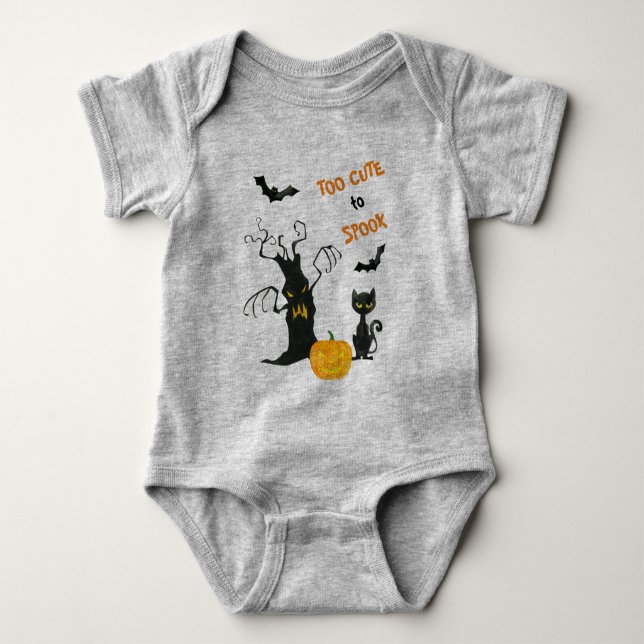 Body Trop Mignon pour Halloween Épouvantable (Devant)