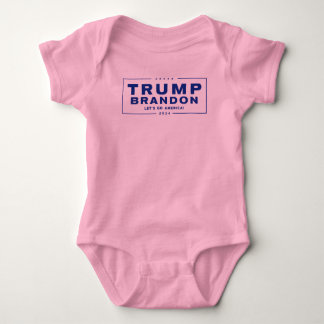 Body Trump Brandon 2024™ Election Pink Baby Bodysuit