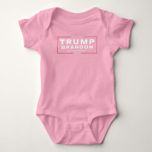 Body Trump Brandon 2024™ Election Pink Baby Bodysuit