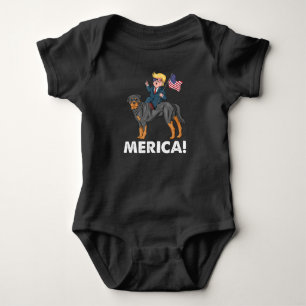 Body Trump Merica Rottweiler Chien Héros américain