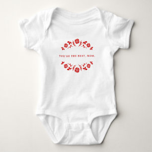 Body Tu es la meilleure maman en rouge