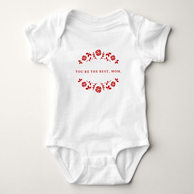 Body Tu es la meilleure maman en rouge (Devant)