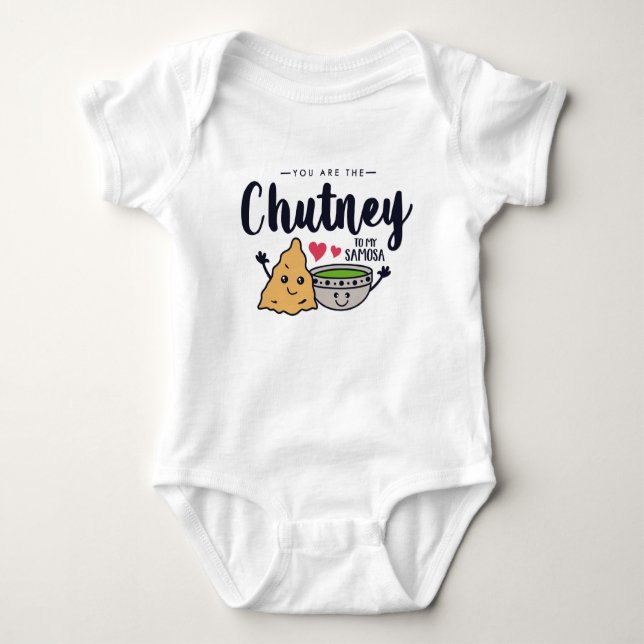 Body Tu Es Le Chutney De Mon Bodysuit De Bébé Samosa (Devant)