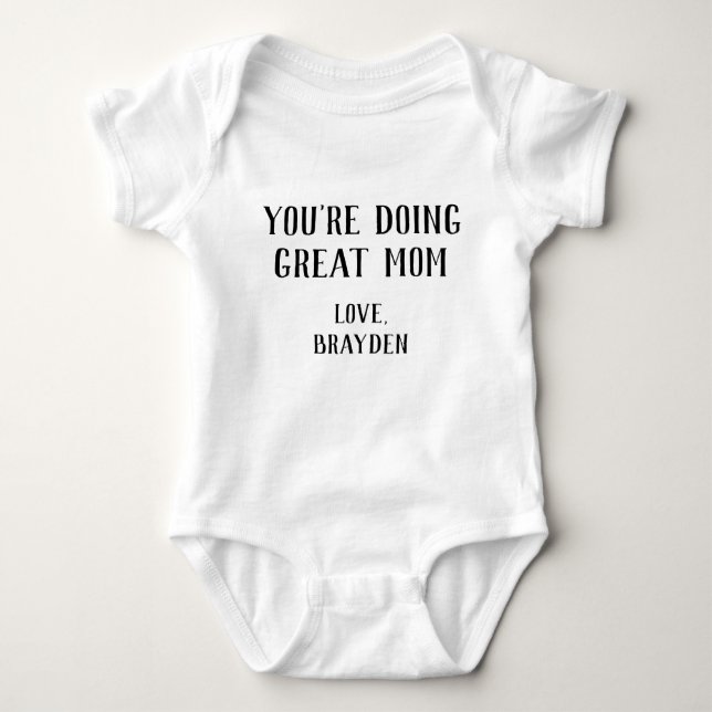 Body Tu fais de la belle maman Baby Bodysuit (Devant)