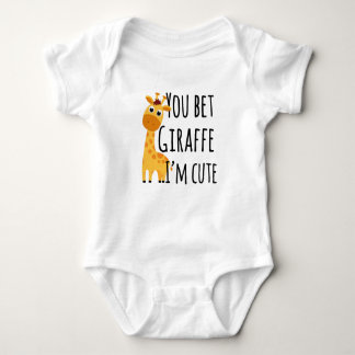 Body Tu paries Giraffe Je suis mignonne, drôle Giraff