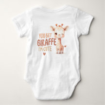 Tu paries Giraffe Je suis mignonne T-shirt bébé