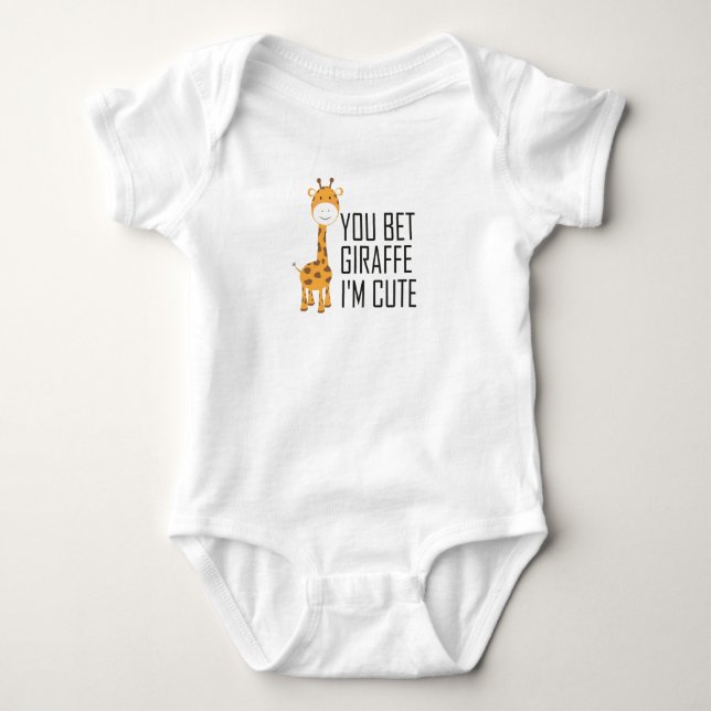 Body Tu paries que la girafe est mignonne,Animal drôle  (Devant)