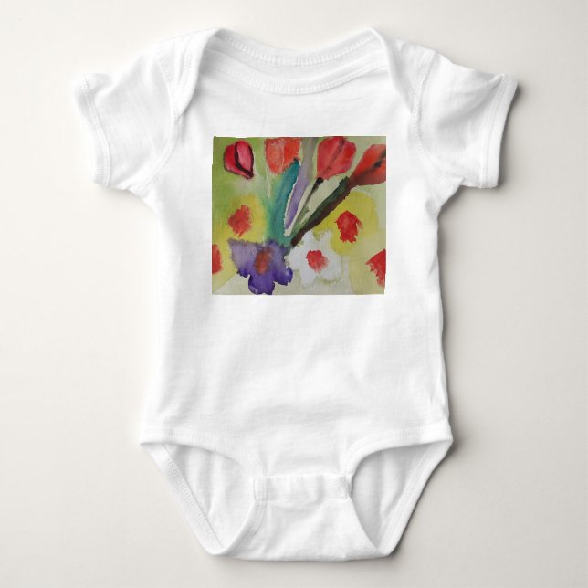 Body Tulipes Abstraites & Fleurs de Printemps (Devant)