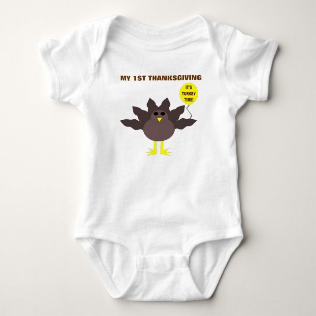 Body Turquie Heure Mon 1er Thanksgiving Custom (Devant)
