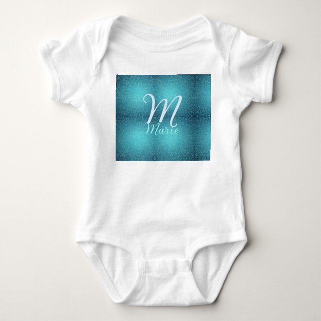 Body Turquoise turquoise agate aqua monogramme ajouter  (Devant)