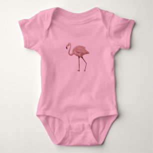 Body Tutu de bodysuit bébé rose flamant