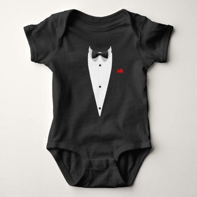Body Tuxedo avec Bowtie pour le réveillon Mariage (Devant)