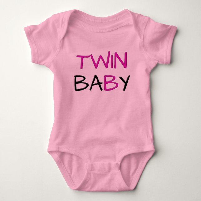 Body Twin baBy - sauteur rose (Devant)