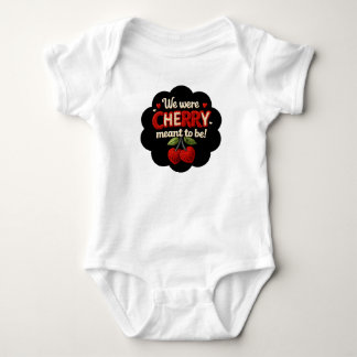 Body Typographie cosy de style tricoté et cerise adorab