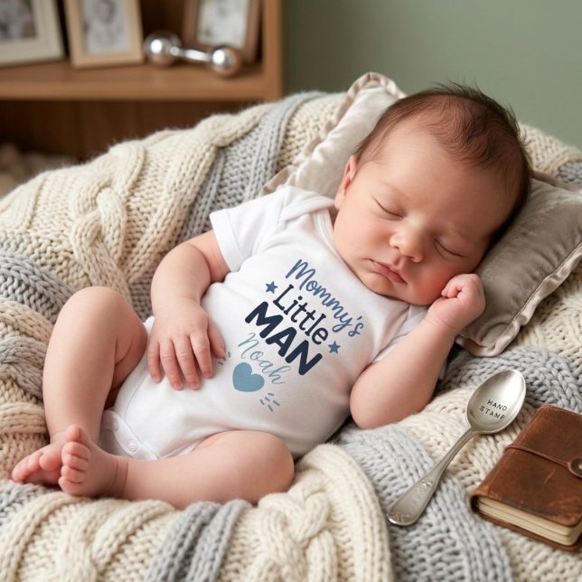 Body Typographie de bébé garçon bleu mignon « Le petit  (Créateur téléchargé)